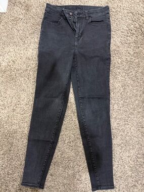 American Eagle Outfitters Washed Black Skinny Jeans